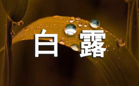 白露養生最適宜吃哪些食物