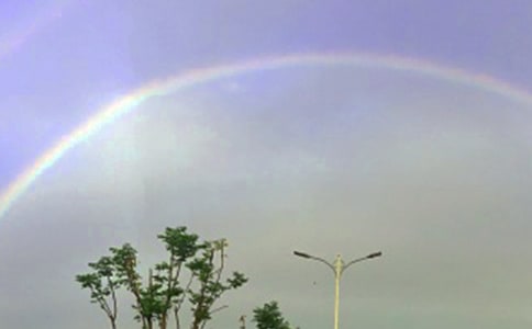 中班美術(shù)教案《彩虹》反思