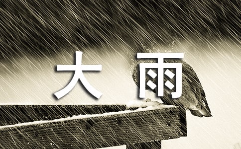 形容大雨的句子29條